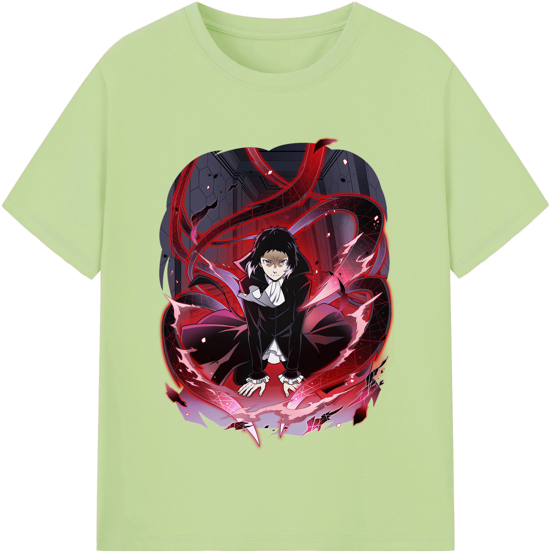 （画像用） 文豪ストレイドッグス Bungo Stray Dogs 綿100％半袖Tシャツ（フロントプリント）